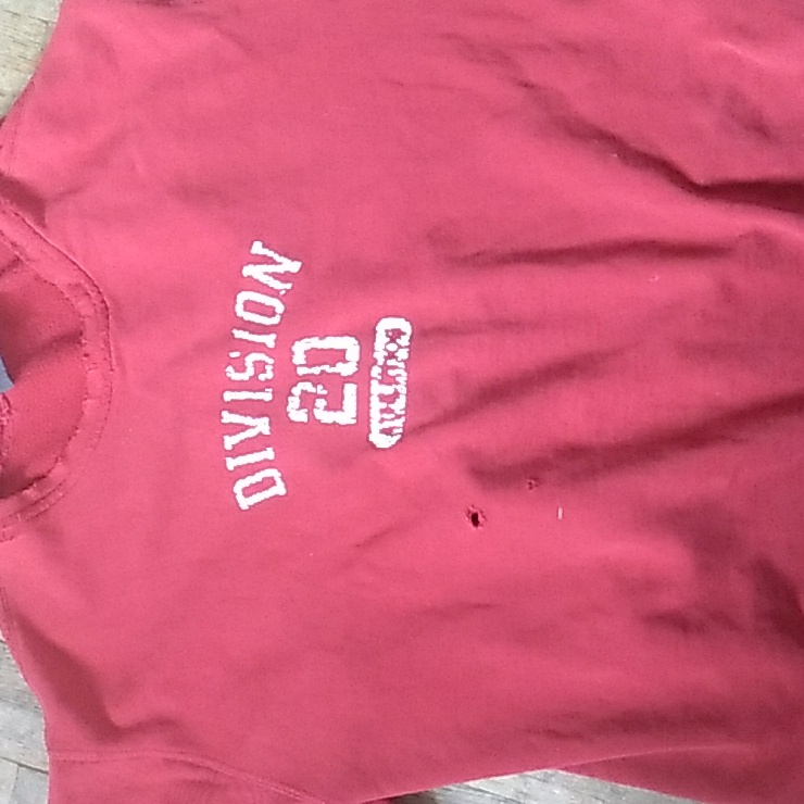 Vintage Eddie Bauer Thrashed Sweatshirt Division 20 Unisex Collegiate Red